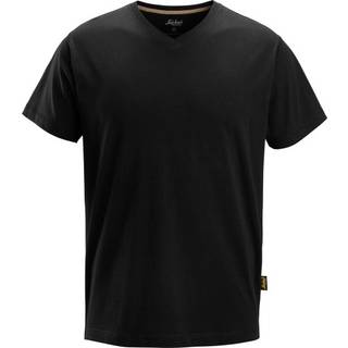 Snickers 2512 t-shirt med v-hals sort 2XL