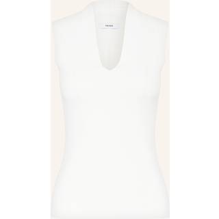 Reiss Reiss Ivory Kimmy Knitted Sleeveless V-Neck Vest