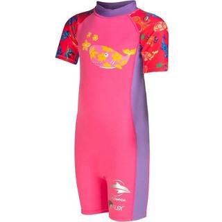 Konfidence Splashy Våddragt 2-3 år - pink og lilla med hval