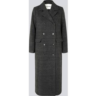 Modström JuniperMD check coat - Dark Gray Check - L - Frakke