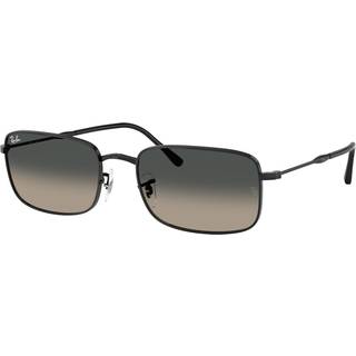 Ray - Ban Unisex RB3746 002/71 Solbriller Metal Sort Grå Firkantet Normal Skygge