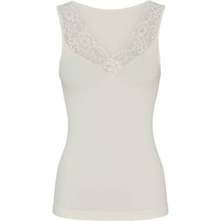 Tim & Simonsen - Belen ribtop V - blonde - Ivory
