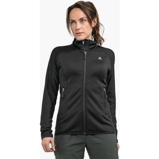 Schöffel Women's Fleece Jacket Cascata Fleecejakke Damer størrelse 38 farve sort/grå