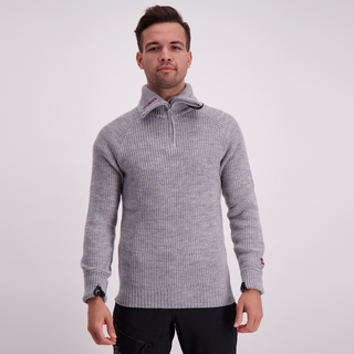 Ulvang Unisex Rav Sweater With Zip Grey Melange, Grå Melert, XS