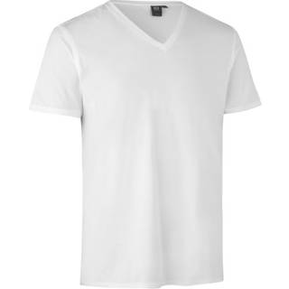 ID Klassisk V-Neck T-Shirt Hvid - L