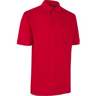 ID PRO Wear Polo Trøje m. Lomme Rød - 6XL