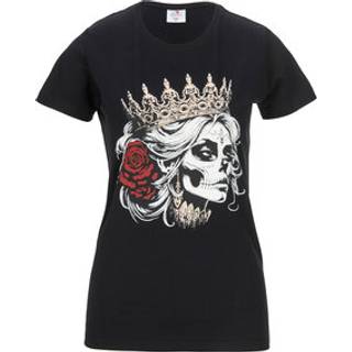 Gasoline Bandit Skull Queen Dame-T-Shirt sort XL