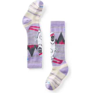 Smartwool Kids' Wintersport Full Cushion Yeti Pattern Otc Socks Ultra Violet, 26-28