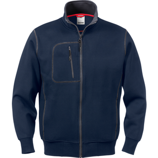 Acode Sweatshirt jakke, herre Midnatsblå 3XL