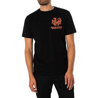 Replay Logo T Shirt Black