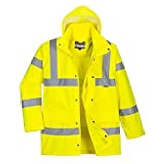 Hi-Vis åndbar jakke - Gul (Størrelse: M)