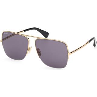 Max Mara Kvinde MM0121 MENTON3 30A Solbriller Metal Guld Røg Pilot Normal