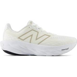 New Balance Women's Freshfoam X 1080v14 White with Light Gold Metallic and Sea Salt, 36.5