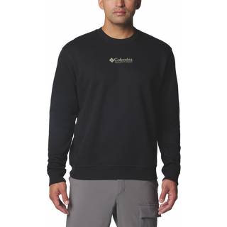 Columbia Men's Meridian Creek Crew Black, Csc Center Chest, L