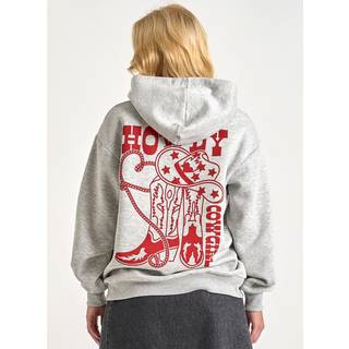 JJXX - Jxmila Loose Ls Hood Sweat - Sweatshirts og hoodies til damer - Light Grey Melange - L