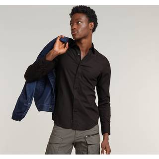 Uniform Slim Shirt - Black - Men