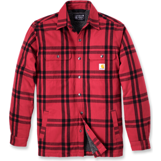 Carhartt Men's Roane Hooded Shirt Jacket Crabapple, XXL