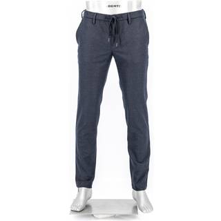 Alberto Herren Hose blau meliert Slim Fit