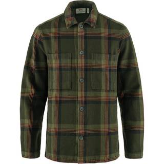 Fjällräven Singi Flannel Overshirt Men-deep forest / dark navy-M