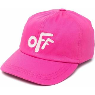 Off-White Kids Logo cotton baseball cap - pink - I