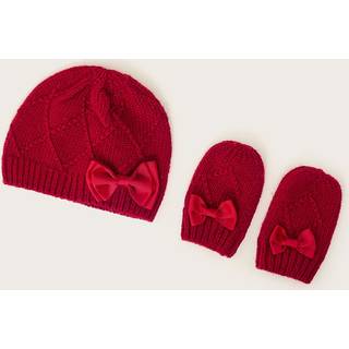 Monsoon Baby Sløjfe Hatte og huer og Vanter Set9298cm