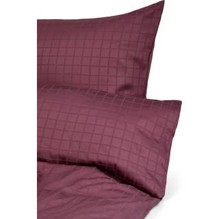 Pudebetræk 60x63 cm - 100% økologisk bomuldssatin - Blomme hovedpudebetræk - GOTS certificeret - By Borg