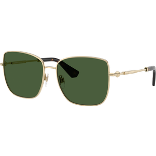 Burberry Kvinde BE3158 110971 Solbriller Metal Guld Grøn Firkantet Normal