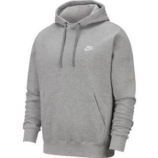 Nike Club-pulloverhættetrøje i fleece til mænd - grå - S