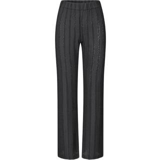 STINE GOYA - Elastiated Straight Long Pants, Black