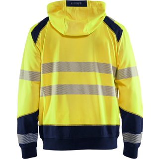 Blåkläder 3546 High vis hættetrøje / High vis hættetrøje - 4XL - High Vis Gul/Marineblå