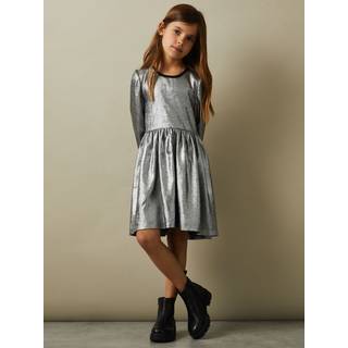 Reiss Reiss Joy Metallisk Fit og Flare Kjole - 158-164cm (13-14 år)