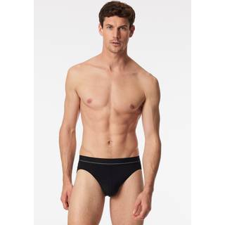 Schiesser Pure Micro Rio Briefs Plain - Black - XX-Large