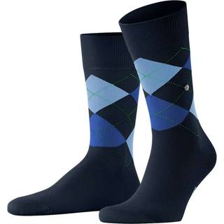 Burlington Herren Socken blau Baumwolle & Mix Gemustert