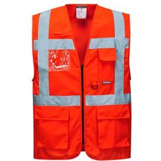 PW3 hi-vis Excutive vest - Rød (Størrelse: L)