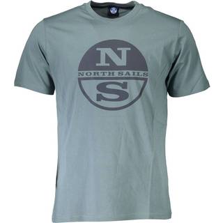 North Sails Green Cotton Men T-Shirt