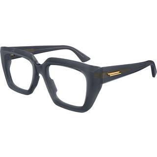 Bottega Veneta Kvinde Bottega Veneta BV1032O 007 Optiske stel Acetat Grå Transparent Firkantet