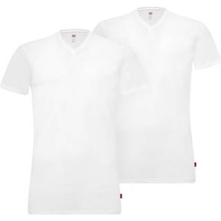 Levis 2-pak Base V-Neck T-shirt - White - Small * Kampagne *