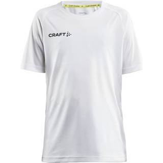 Craft 1910144 evolve tee jr Børn / Trænings T-shirt / Sports T-shirt / T-shirt White 122/128