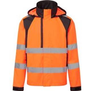 WX2 Wco hi-vis vandtæt skaljakke - Orange/Sort (Størrelse: XXXL)