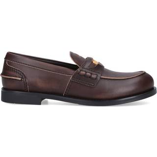 Miu Miu Embellished leather loafers - brown - EU 36