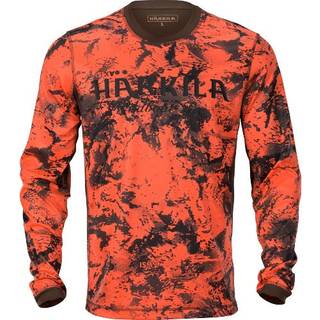 Härkila Men's Wildboar Pro L/S T-shirt Axis Msp Orange Blaze/Shadow Brown, AXIS MSP® Orange Blaze/Shadow brown, M