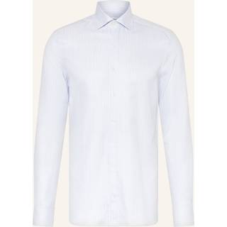 Stenströms Lyseblå skjorte i stribet twill | Herre |Herreskjorter | Fitted Body | Størrelse: 43 | Lyseblå | Striped | Lange Ærmer