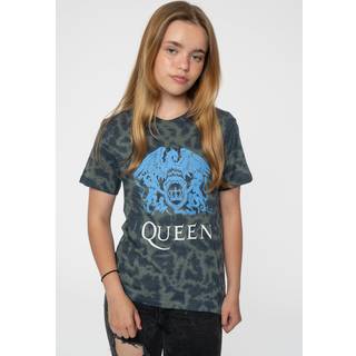 Queen - Queen Kids T-Shirt: Blue Crest (Black) (Wa...