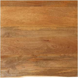 bordplade 60x60x2,5 cm naturlig kant massivt mangotræ