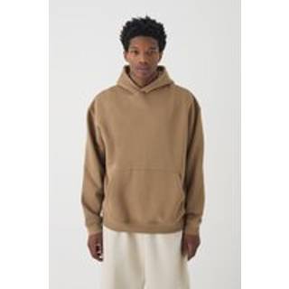 Mens Tobacco 330GSM Basic Oversized Over The Head Hoodie