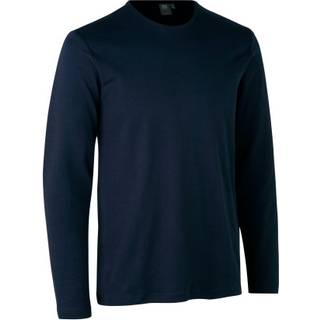 ID Interlock Herre Langærmet t-shirt - Navy - 3XL