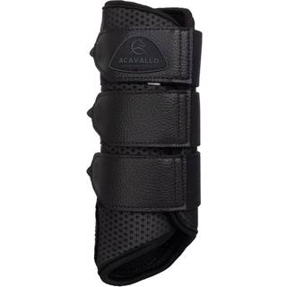 Gamacher, perforeret neopren, 3 remme, bagben, Sort - L / SORT