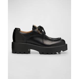 Laced Up Shoes in Black - 39