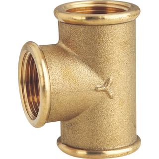 T-kobling til rør Maestrini TEE Female/Female/Female, messing, 1/2" G (BSP) (indvendig)