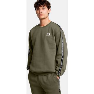 Under Armour Icon Fleece Taping Men's Crew Marine OD Green / White M
